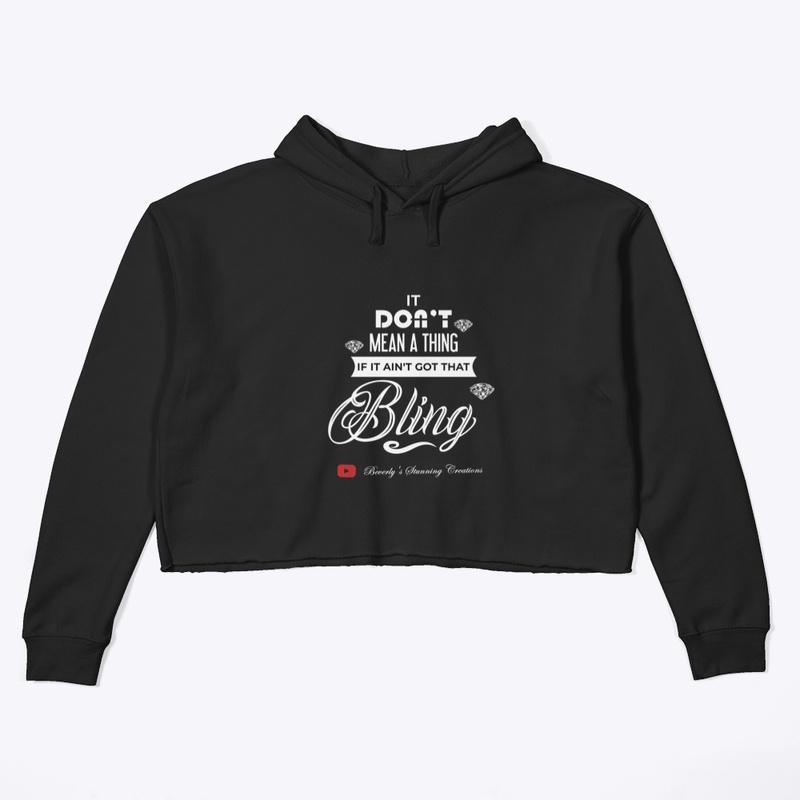 It Don't Mean A Thing Cropped Hoodie